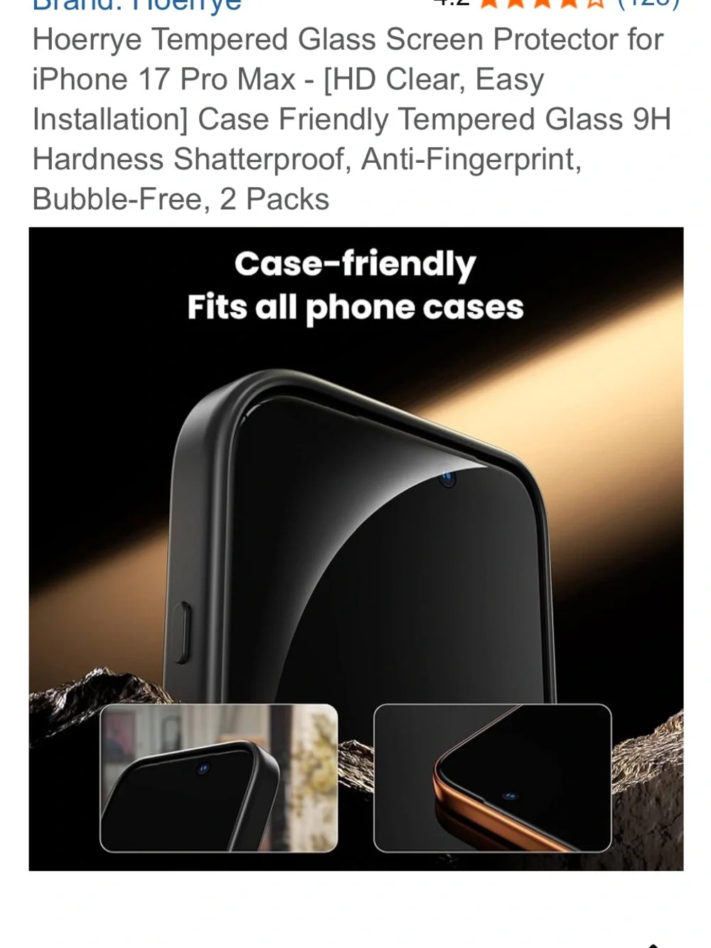 Screen protector 2 pack iPhone 17